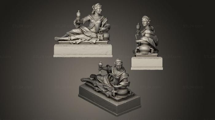 Статуи античные и исторические (Веста, STKA_0670) 3D модель для ЧПУ станка
